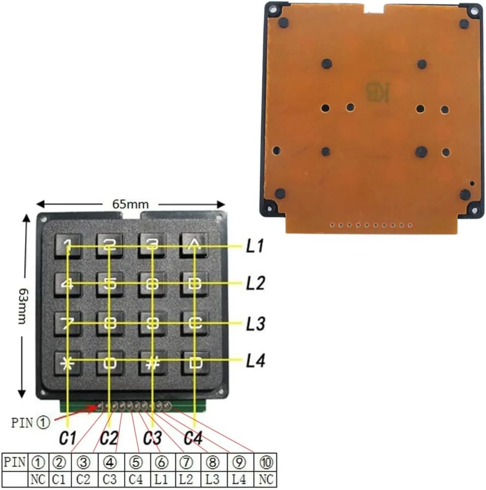 4x4 Matrix Membrane Keypad 16- - Arduino Vending Machine Project recensie en prijs