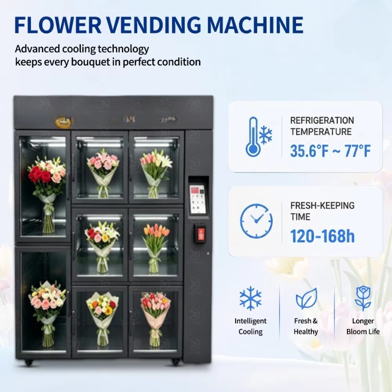 Bloemenautomaat met creditcard - Bill Acceptor Vending recensie en prijs