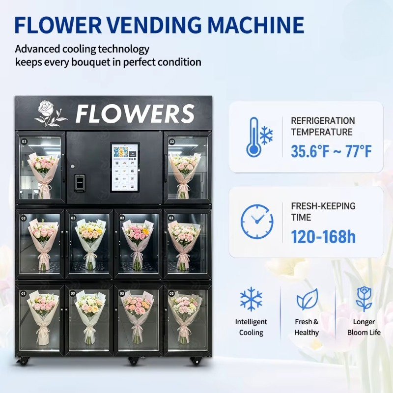 Bloemenautomaat met kluisjes,  - Bill Acceptor Vending recensie en prijs