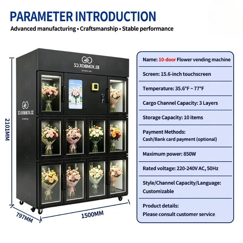Bloemenautomaat met kluisjes,  - Bill Acceptor Vending recensie en prijs